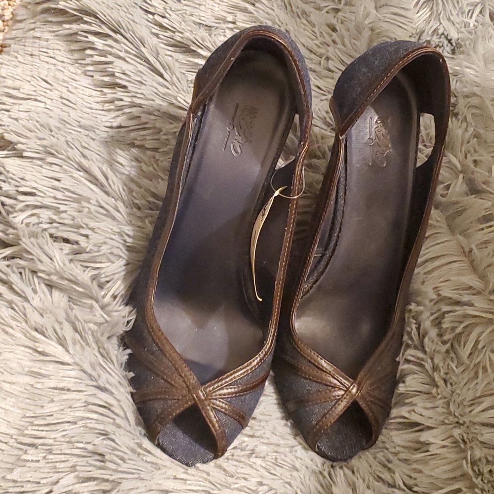 Mossimo Denim Peep-toe Heels